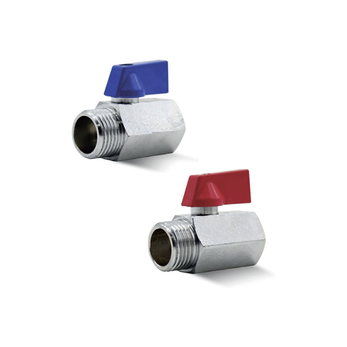 Mini vanne d’arrêt 1/2 MF bleu