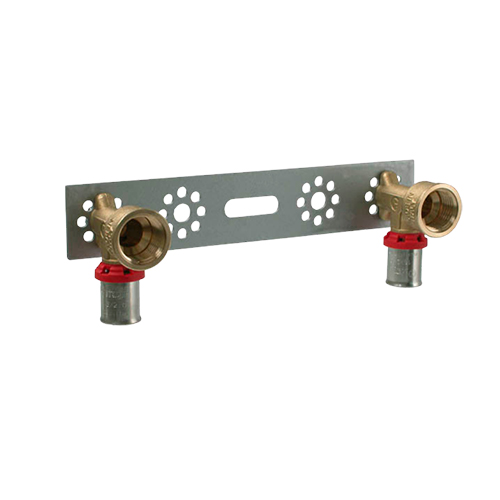 Culasse murale double calibrée à sertir filet F 1/2 x 16