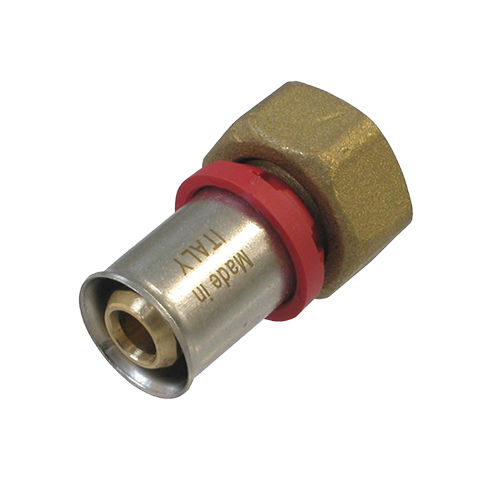Raccord à sertir droit F avec écrou libre 1" 1/4 x 32